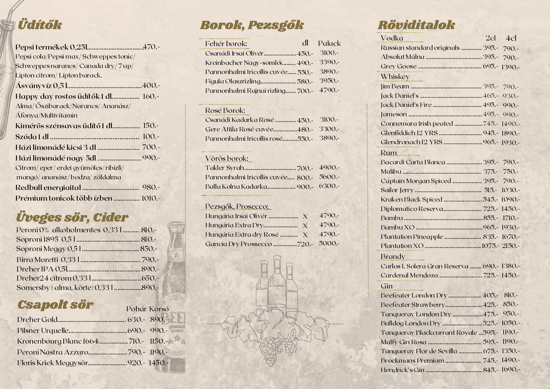 Vitrin Szeged Itallap